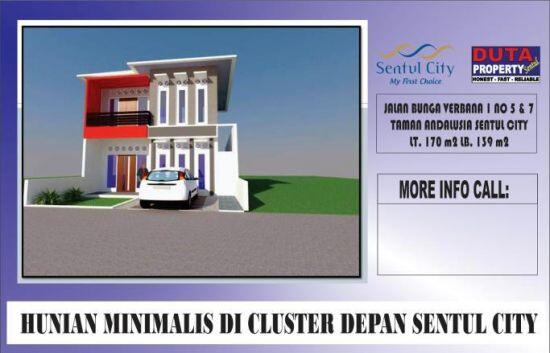RUMAH SIAP BANGUN DI CLUSTER ANDALUSIA SENTUL CITY