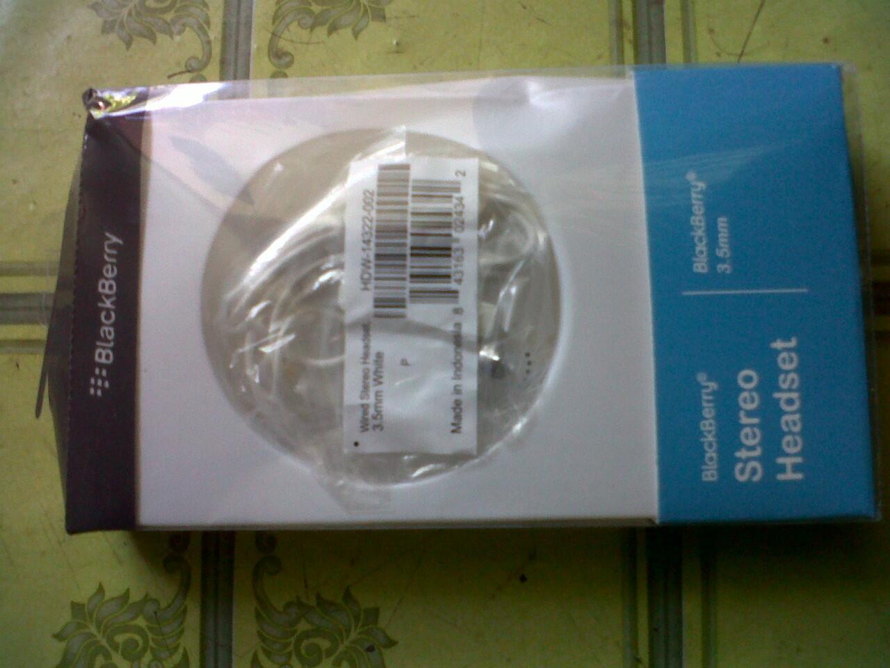 Jual Headset BlackBerry 100% Original (Solo-Jogja)