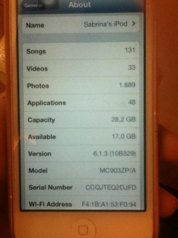 Ipod 5th generation second mulus. check dulu gan