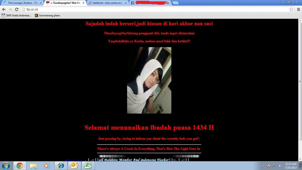 situs FPI di hack gan no PIC is HOAX 