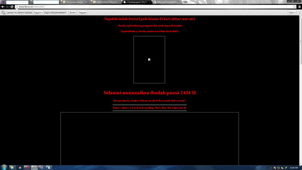 WEBSITE FPI DI HACK BUKAN DEFACE