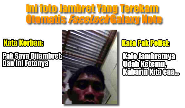Inilah Foto Pelaku Jambret di Batam yang masuk ke Email Korban, Face Lock