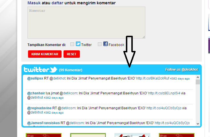 &#91;ASK&#93; Script Untuk Menampilkan Komentar Twitter di Postingan Blog