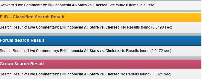 Live Commentary: BNI Indonesia All Stars VS Chelsea FC