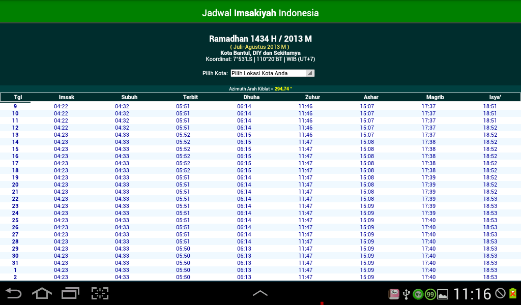 Aplikasi IOS, ANDROID, BLACKBERRY, dan WINDOWS PHONE yang cocok untuk Ramadan