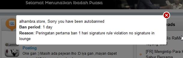 &#91;WARNING&#93; Hati-Hati Pake Signature Waktu Posting, ID Ente Bisa Kena Banned