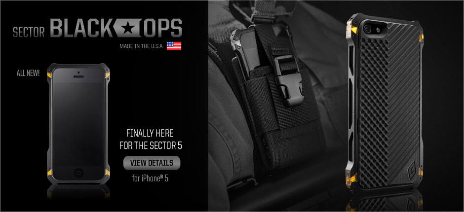 ELEMENT CASE SECTOR/BLACK/SPEC/OPS/RONIN/BAMBOO/G10/SOLACE/ROGUE/CF IPHONE 5/5S