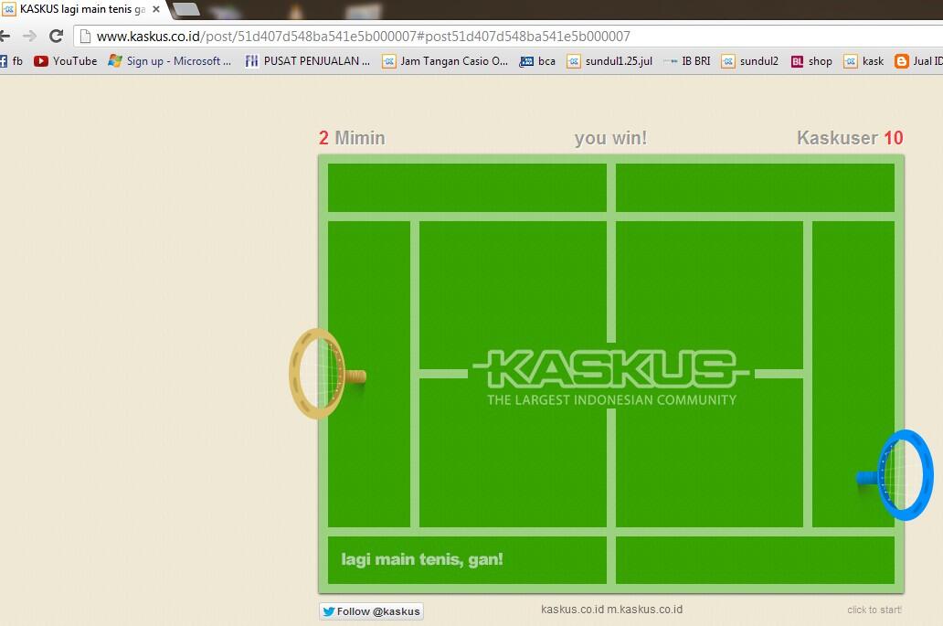 MAin Tenis Mimin Vs Ane ,,simak gan