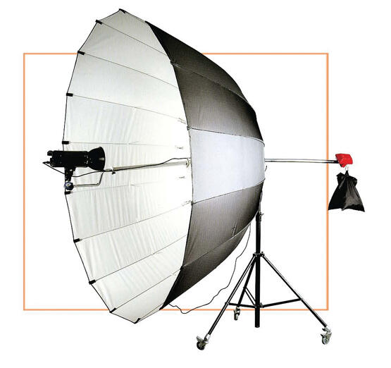 Reflector, umbrella, soft box, photo table, light stand & background stand