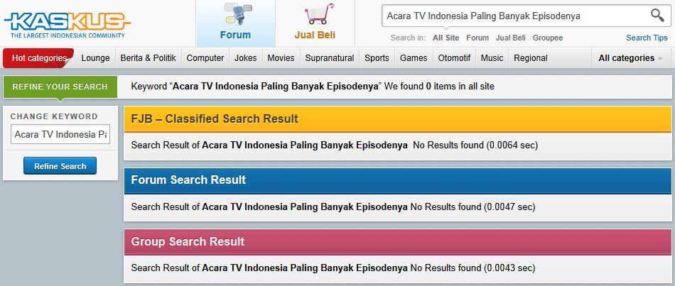 Acara TV Indonesia Paling Banyak Episodenya