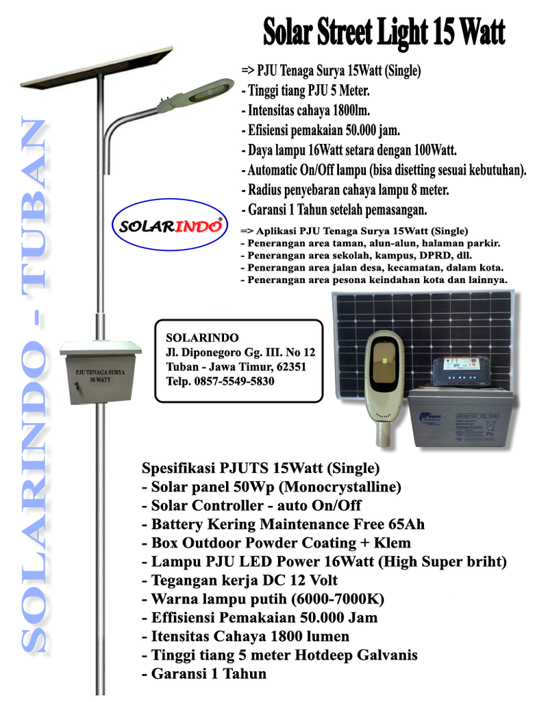 Home · Lanjar Jaya Lampu Tancap 1 Led Tenaga Surya Stainlees Garden Lamp Solar Cell Buy