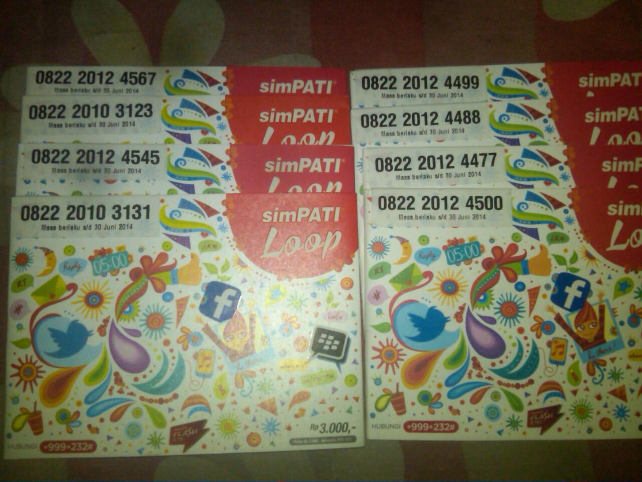 WTB Perdana Simpati Loop Nomor Cantik / Rapi