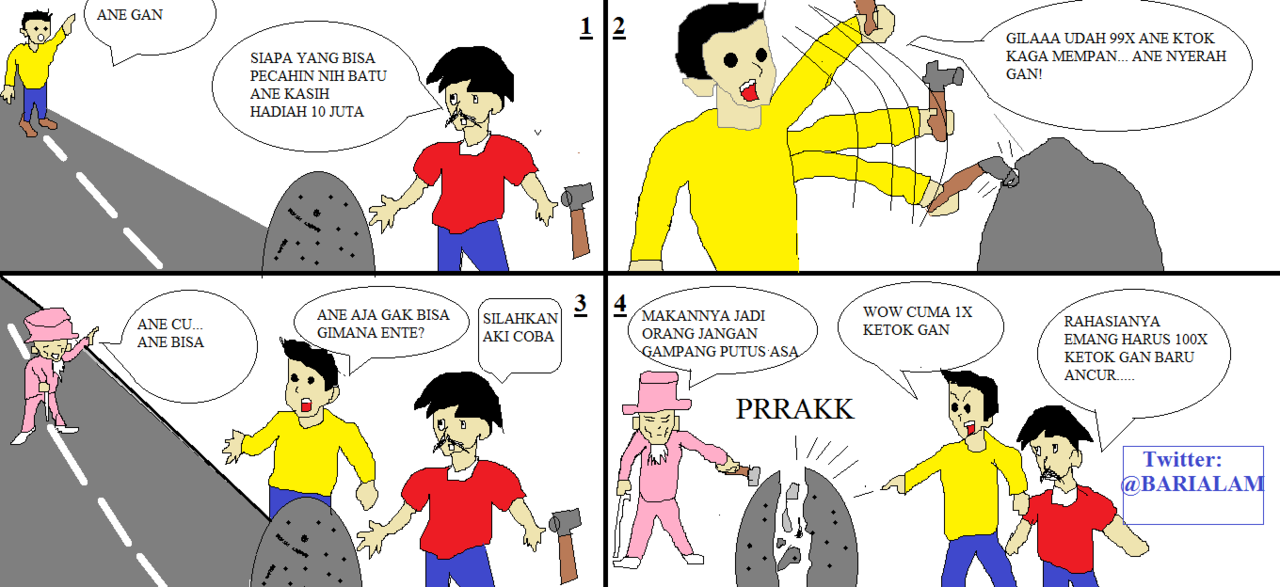 Komik singkat bikinan ane yang mudah - mudahan memotivasi agan semua (Terus Update)