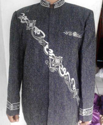 Jas Koko Lebaran Elegant Bordir Simple dan Unik