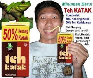 foto plesetan dari merk teh teh katak