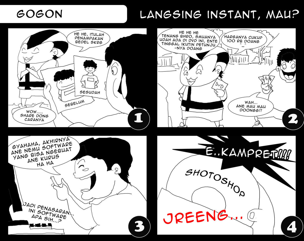 Komik 2 Bocah Stress Bedel Gogon