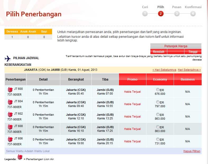 Tiket Pesawat Murah Jakarta Jambi Per 01 Agustus 2013 Masuk sini gan, hehe