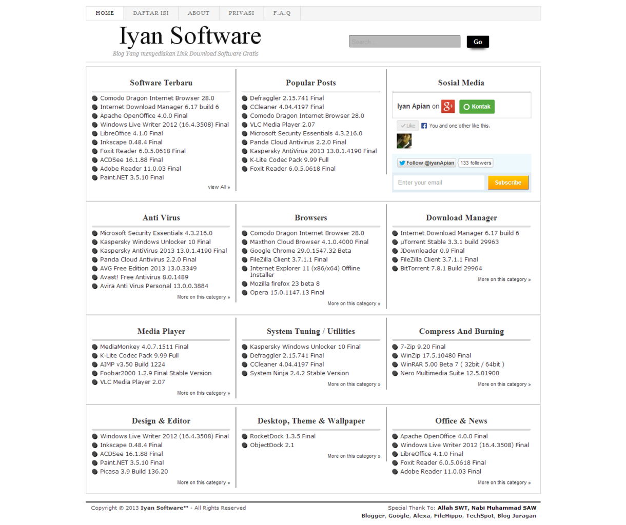 Kumpulan Link Download Software Freeware
