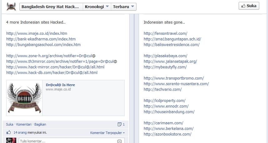 Bangladesh Grey Hat Hackers Serang Situs Indonesia !