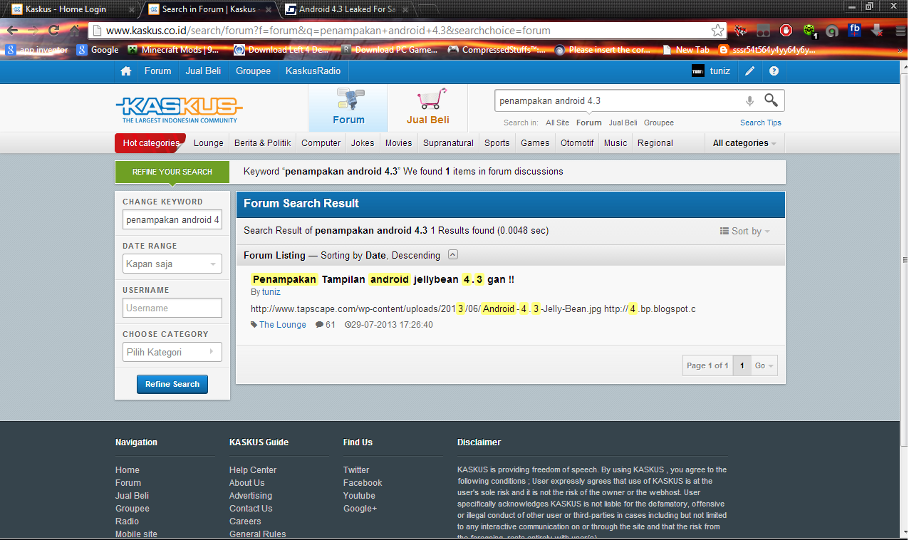 Penampakan Tampilan android jellybean 4.3 gan !!