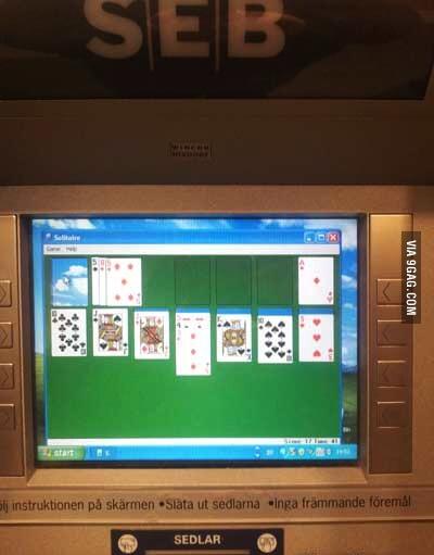 Ternyata ATM Bisa Main Solitaire Gan