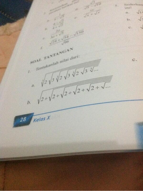 Tanya soal PR matematika gan! Yang dewa please help.