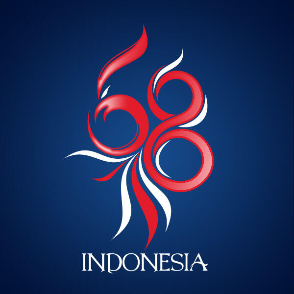 Logo HUT Ke-68 RI Versi Gaul