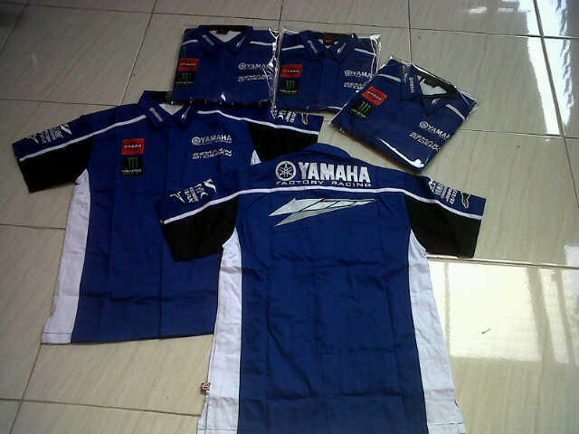 Jual kemeja moto gp honda gresini,yamaha factory racing,repsol honda,ducati