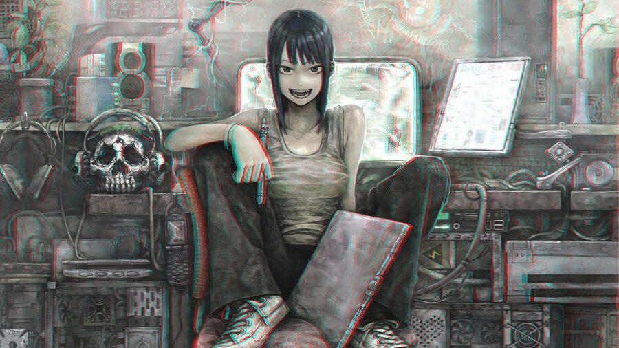 Gambar 3D Anaglyph gan,,ga semua orang bisa liat,,Buktiin aja....