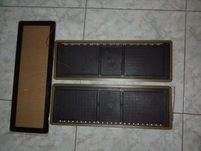 Casing New Plat Nomor Led 2 warna Merah dan Putih