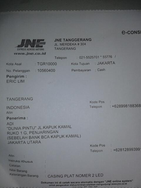 Casing New Plat Nomor Led 2 warna Merah dan Putih