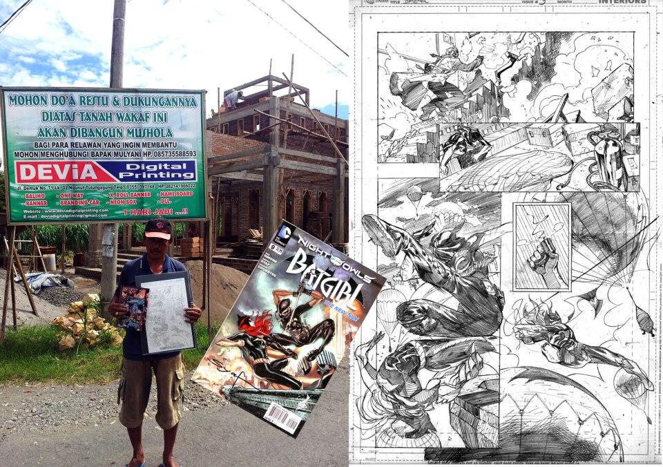 Komikus Kelas Dunia Melelang Komik-nya Demi Sebuah Mushola