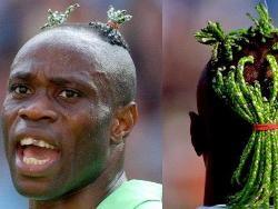 Pesepakbola dengan gaya rambut teraneh ...!