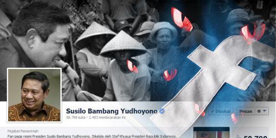 Pamer foto pribadi di facebook, SBY ikuti Barack Obama