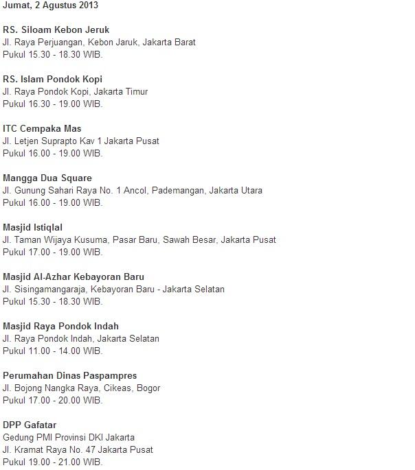 Berminat Donor Darah? Ini Jadwal Mobil Keliling PMI Jakarta