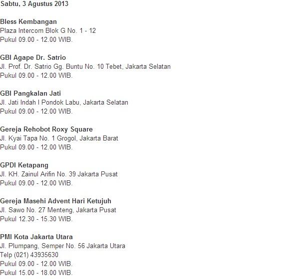 Berminat Donor Darah? Ini Jadwal Mobil Keliling PMI Jakarta