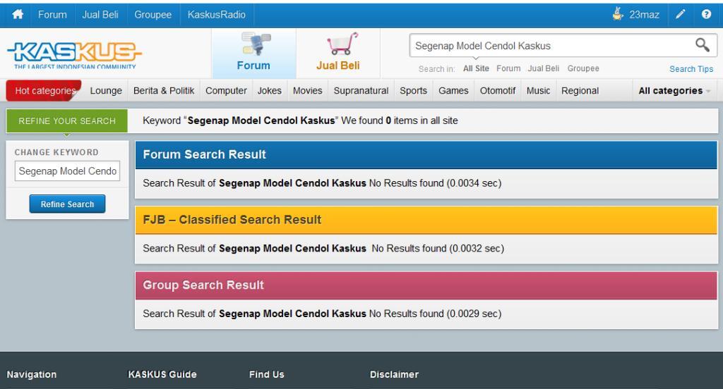 Segenap Model Cendol Kaskus