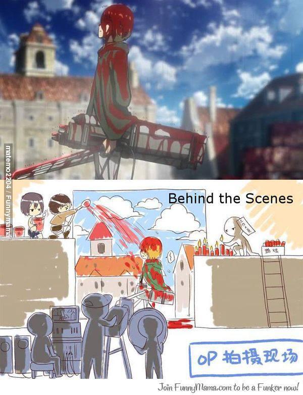Behind The Scenes Anime Shingeki no kyojin &#91;Ngakak&#93;