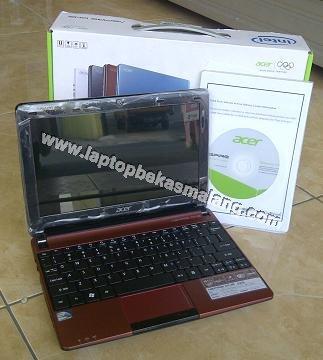Jual Notebook Bekas ACER Aspire One D270 Merah Maron 1-jutaan Malang