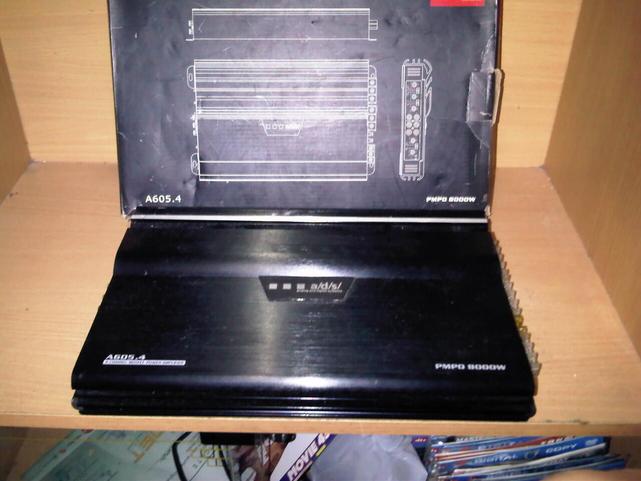 WTS Power Amp' ADS 8000w 4 channel & subwoofer Pegasus Gold 12"