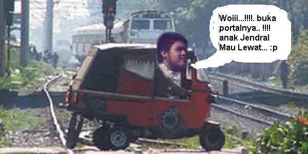 kasus baru anak jendral.... vs portal kereta api