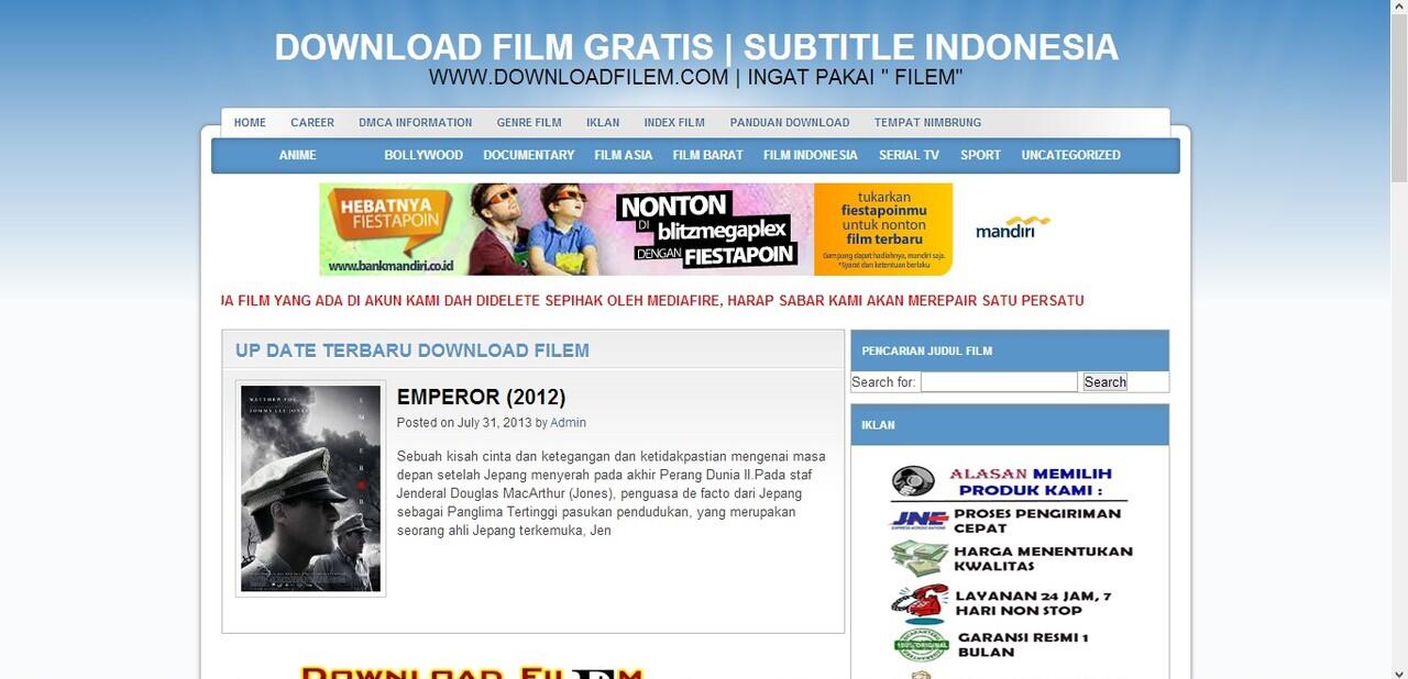 Ini Dia Website Download Film Gratis yang User Friendly gan....!