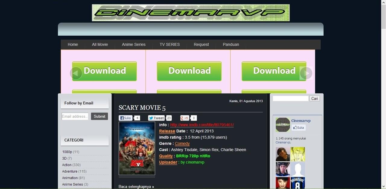 Ini Dia Website Download Film Gratis yang User Friendly gan....!