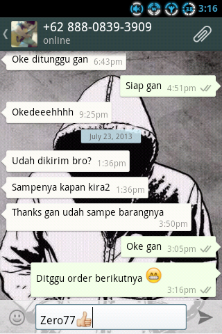 Feedback dan Testimonial Zero77