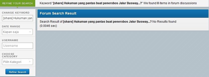 &#91;share&#93; Hukuman yang pantas buat penerobos Jalur Busway...? 