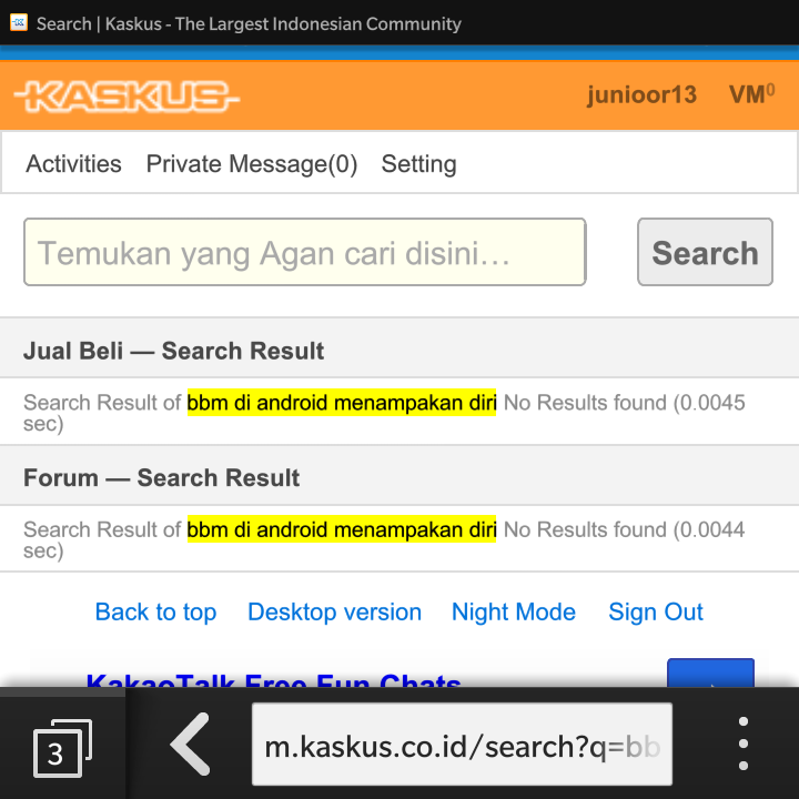 BBM Untuk Android Menampakan Diri