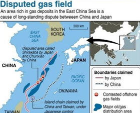 Panasnya sengketa ladang gas di Laut China Timur