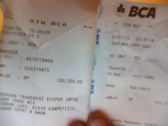 Jasa deteksi alamat rekening penipu / temannya (bca only)