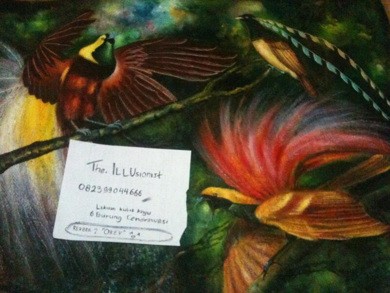 Terjual WTS Lukisan  6 Burung  Cendrawasih  KASKUS