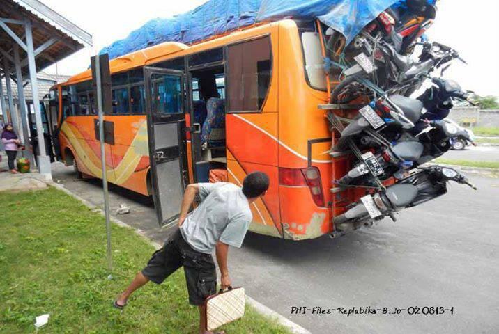 Mudik tahun ini bus harus memuat banyak motor
